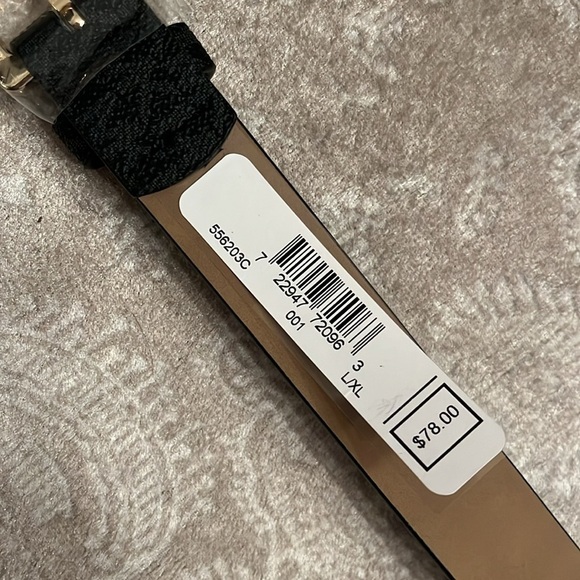 Brand New Michael Kors Center Stripe Belt Bag Zippered Fanny Pack Black & Blue - Picture 11 of 15